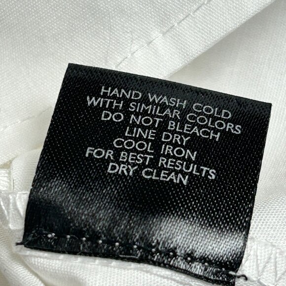 Natori Womens Floral Print Cotton Poplin Blouse Top Large White Collared New - Picture 5 of 8